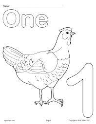 For preschool and beginning english and spanish students. Printable Animal Number Coloring Pages Numbers 1 10 Supplyme