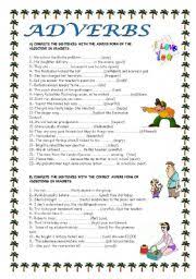 Kostenlose übungen und arbeitsblätter für englisch in der 5. Adverbs Of Manner Esl Worksheet By Mariaah