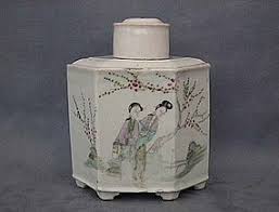 Don't know which tea is right for you? Antique Chinese Famille Rose Porcelain Tea Caddy Item 1110460