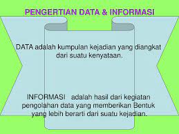 Data adalah catatan atas kumpulan fakta. Pengertian Data Informasi Ppt Download