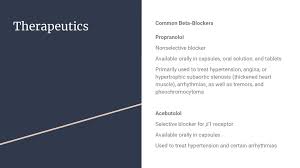 Biochemistry Of Beta Blockers 1 2 Ppt Download