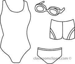 Bathing Suit Clipart Black And White Sports Swim Suits 08a Outline Classroom Clipart Clip Art Clip Art Pictures Graphic Illustration