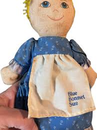Vintage Advertising Rag Doll, BLUE BONNET SUE Margarine, DAKIN