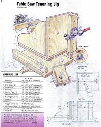 Table Saw Tenon Jig Plans Tenon Jig