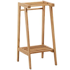 Find your wooden towel rack easily amongst the 36 products from the leading brands the solid teak wooden frames of the collection's cushion box, chairs, tables and towel rack brave any weather. Linea Furniture Free Standing Teak Wood Towel Rack Temple Webster