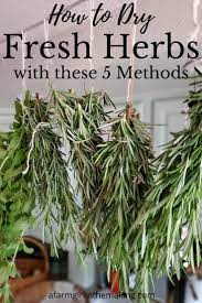 How To Dry Fresh Herbs From The Garden With These 5 Method Drying Fresh Herbs Herbs Backyard Herb Garden