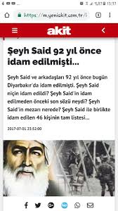 29 haziran 1925 tarihinde şark i̇stiklal mahkemesi tarafından diyarbakır dağkapı. Bilge On Twitter Ayrica Senin Kastettigin Seyh Said Ile Burada Anlatilan Ayni Kisi Degil Sanirim Anladigim Kadariyla Sen Sobayla Konusan Reenkarnasyon Ile 80 Kez Dunyaya Geldigine Inanan Nur Suresi Benim Icin Yazildi