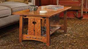 With a 1 top, mission edging and inset dovetailed drawers on full extension slides, this mission table will be a fantastic addition to your living room. Arts Crafts Coffee Table With Story Book Charm Finewoodworking