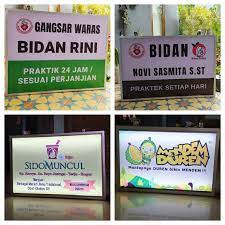 Kami hadir di sokaraja, untuk melayani permintaan kebutuhan pembuatan papan nama untuk sekolah, madrasah, kantor, perusahaan, rumah sakit, bidan, puskesmas, toko, tempat usaha anda yang berada di sokaraja. Neon Box Slim 2sisi Uk 90x60 Bidan Dokter Dokter Gigi Kios Cafe Barbershop Dll New Design Shopee Indonesia