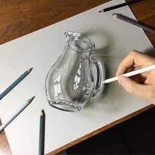 Therefore, it's very important for things like drawing buildings, landscapes or big scenes. How To Draw Glass And Transparent Objects Learn More Bored Art 3d Art Drawing 3d Pencil Drawings Realistic Drawings