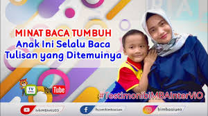 Materi belajar diberikan dalam suasana bermain seperti mengenalkan huruf, angka dan kata dengan cara. Bimba Aiueo Intervio Bimba Aiueo