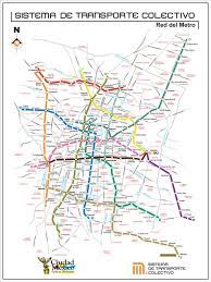 El metro de ciudad de mexico, inaugurado el 4 de septiembre de 1969, es una red de tren metropolitano que consiste en 225 kms de vías dobles, 12 líneas y 195 estaciones con capacidad para transportar más de 4.2 millones de usuarios al día. Mapa Del Metro Ciudad De Mexico Mapa Del Metro Metro Ciudad De Mexico Mapa De Mexico