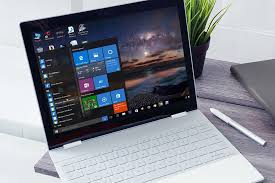 Business Laptop On Office Desk Mockup Generator Mockup Desk Business Laptop Mockup Generator