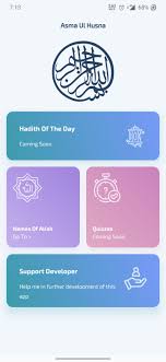 In one of the workshop i attended on asma ul husna, our teacher told us that we do not it is true that if we understand the sifat of the names of allah we realise how supreme allah is and how much humility should we have in our prayer. Asma Ul Husna 99 Names Of Allah Hadith Of Day For Android Apk Download