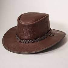 Bison Tennial Leather Packable Hat Leather Hats Buffalo Leather Bison Leather