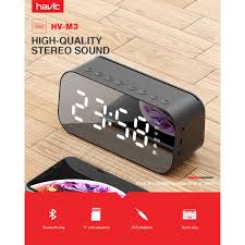 This freeware program allows you to set as many alarms as free alarm clock will automatically turn up the volume if you have it on mute by accident. Havit M3 Portable Bluetooth Speaker Support Aux Tf Usb Music Player Alarm Clock Wireless Led Display Temperature With Fm Shopee Singapore