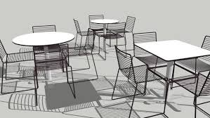 Sketchup Outdoor Dining Chairs Dining Chairs Table