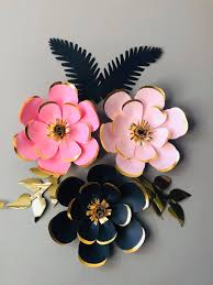 Single black or navy paper flower rose first anniversary. Black Pink Magic Paper Flowers Facebook