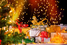 Christmas tree with presents under it. Christmas Presents Under Christmas Tree Backgrounds Textures Indivstock