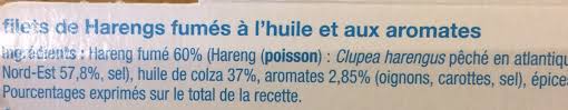 Filets De Harengs Fumes Doux Marine A L Huile Et Aux Aromates Auchan 500 G