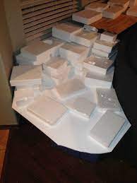 Building Styrofoam Village Displays Christmas Christmas Village Display Christmas Village Sets Diy Christmas Village Displays