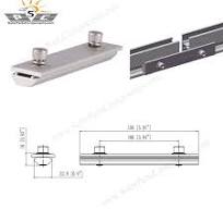 Solar panel mounting aluminum rail splice