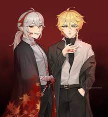 some Kazuha & Aether fanart : rGenshin_Impact