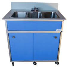 monsam blue triple basin stainless