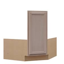 Hampton Bay Hampton Ready To Assemble 36x34 5x24 In Corner Sink Base Kitchen Cabinet In Unfinished Beech Kcsb36 Uf The Home Depot