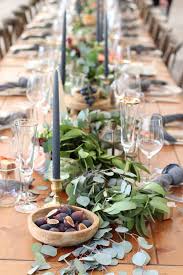 Long Table Centerpieces Blush Floral Design Tuscan Theme Garland Centerpiece With Fruit Long Table Centerpieces Table Centerpieces Long Table
