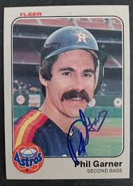 1983 Fleer SIGNED: Phil Garner, ASTROS #448