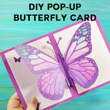 Perfect, inexpensive and a thoughtful alternative to store made cards. Easy Butterfly Card Diy Pop Up Tutorial Jennifer Maker