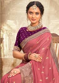 Right Woman Nisha vol 2 Vichitra silk with fancy Look designer saree  collection