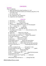 Degrees Of Comparison Of Adjectives Exercises With Answers Pdf Degrees Of Comparison Degrees Of Comparison Adjective Worksheet English Grammar Worksheets