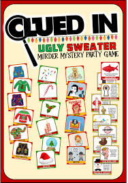 Put fiberfill at bottom of sweater. Clued In Murder Mystery Ugly Sweater Party Game
