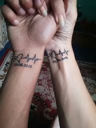 Husband And I Forever Tattoo Couple Matching Heart Beat Removetattootat Disenos De Tatuaje Para Parejas Tatuaje Novios Tatuajes A Juego Para Parejas