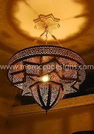 Moroccan Inspired Star Hole Punch Lamp Metal Boho Chandelier Light Moroccan Lanterns Moroccan Lighting Moroccan Lamp