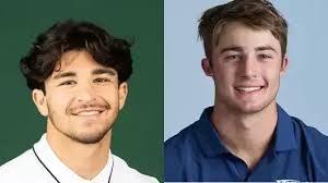 Which ex-high school athletes from Monterey County area will compete in the  week of Monday, Oct. 6?