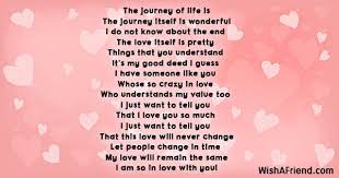 Ranked poetry on journey, by famous & modern poets. The Journey Of Life Is True Love Poem