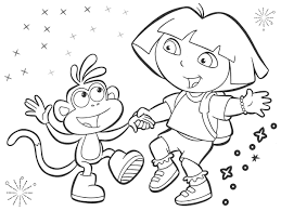 Kids love coloring pages that feature their favorite television characters with the popular tv show dora the explorer being one of the most sought after dora the explorer, the american animated tv series, is created by valerie walsh, chris gifford and eric weiner. Coloring Pages Dora The Explorer Coloring Pages Free Games