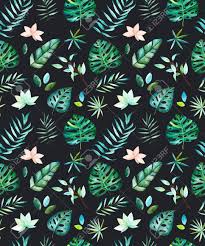 Check spelling or type a new query. Watercolor Tropical Seamless Pattern On A Dark Background Pattern With Tropical Leaves And Branches Perfect For Design Wedding Cards Cover Wallpapers Patterns Invitations Stock Photo Picture And Royalty Free Image Image 87210090