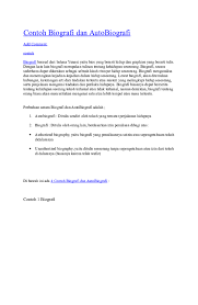 Check spelling or type a new query. Doc Contoh Biografi Dan Autobiografi Achsanul Fiqri S Pd Academia Edu