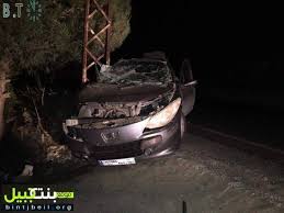 بالصور جرحى في حادث سير مروع على طريق عام كفرا سببه حفرة Vehicles