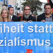Sie verschleudern unseren wohlstand.irrweg der willkommenskultur. Afd In Jena Auftritt Alice Weidel Rechtsextreme Skandieren U Bahn Nach Auschwitz Stern De