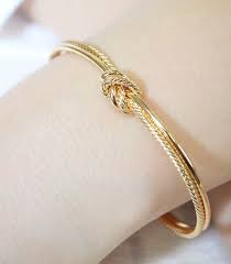 Sailor Love Knot Bracelet Jr Bridesmaid In 2020 Bracelet Earring Set Gold Knot Bracelet Textured Bracelet