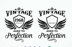 Download Free Vintage Birth Year Aged Perfection Shirt Design Crafter File Download Free Best Svg Cut Files
