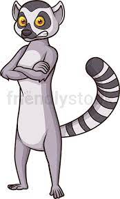 Angry Lemur Cartoon Clipart Vector Friendlystock Cartoon Clip Art Cartoon Illustration Stock Illustration