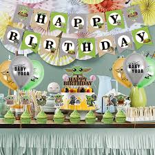 This baby yoda pinata is the perfect party game for your baby yoda birthday party. Toys Games 50 Pcs Baby Yoda Party Decorations Set Star Wars Theme Birthday Supplies For Kids Child Baby Yoda Balloon Bouquet Decorations Party Supplies