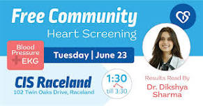 CIS Raceland: Free Heart Screening