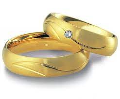 Simple Yellow Gold Wedding Rings Set With Diamond For His And Her Wedding Rings Sets Gold Yellow Gold Wedding Ring Sets Affordable Wedding Ring